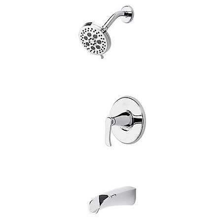 Pfister Pfister Jaida 1-Handle Tub & Shower Faucet with Valve, Polished Chrome 8P8-WS2-JDSC